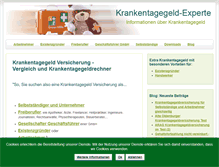 Tablet Screenshot of krankengelder.com